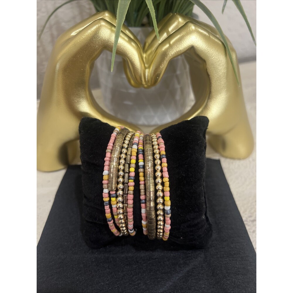 Boho Style Wrap Beaded Bracelets Set Jewelry